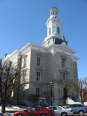 Darke County Courthouse in Greenville, gelistet im NRHP mit der Nr. 76001409[1]