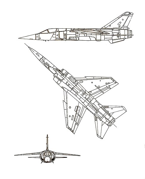 File:Dassault Mirage F1C 3-view line drawing.jpg