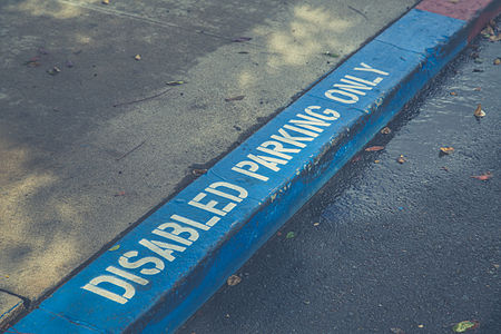 Disabled Parking Only Signage North Park San Diego 6D2B4150.jpg