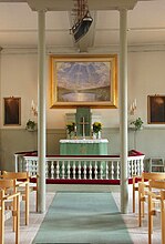 Altargången med Prins Eugens altartavla