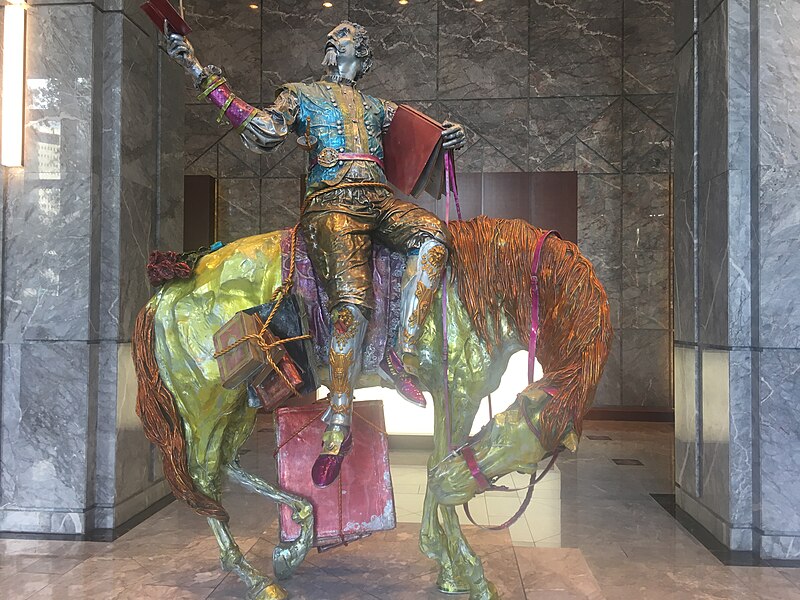 File:Don Quixote and Rocinante in the lobby.jpg