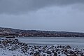 View across the lake towards downtown Duluth