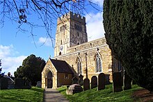 Earls Barton, Northamptonshire: Simon inherited property here Earls Barton parish church, Northamptonshire, UK.jpg