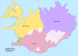 Constituencies of Iceland 