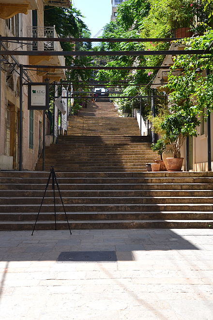 Saint Nicholas staircase in Ashrafieh