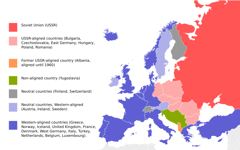 capitalism vs communism map