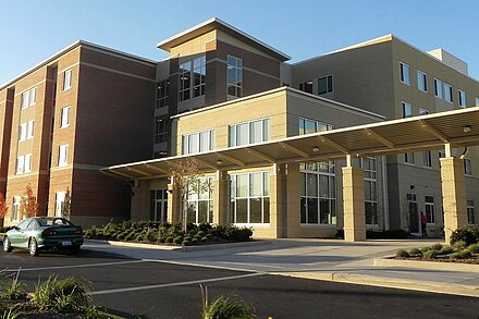 One of the newest residence halls at BGSU, Falcon Heights opened in Fall 2011.