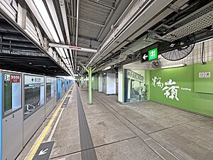 粉嶺站月台（2024年5月）
