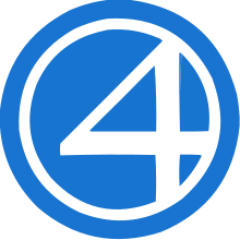 Fantastic Four logo (blue and white).svg