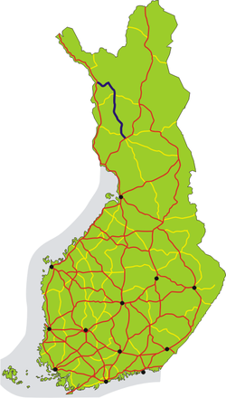 Kantatie 79 on merkitty karttaan sinisellä.