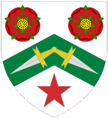 Finlay's arms displayed in the House of Lords Finlay Escutcheon.png