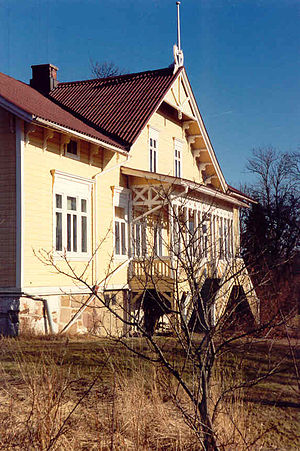Finströms prästgård på våren 1991
