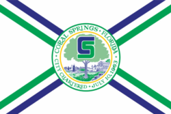 Flag of Coral Springs, Florida (until 2017).png