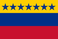  Bandera de 1817. (Proporción 2:1:1).