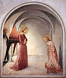 Cell 3 Annunciation with Saint Peter Martyr 190 x 164 cm