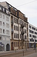 Apartment building in closed development