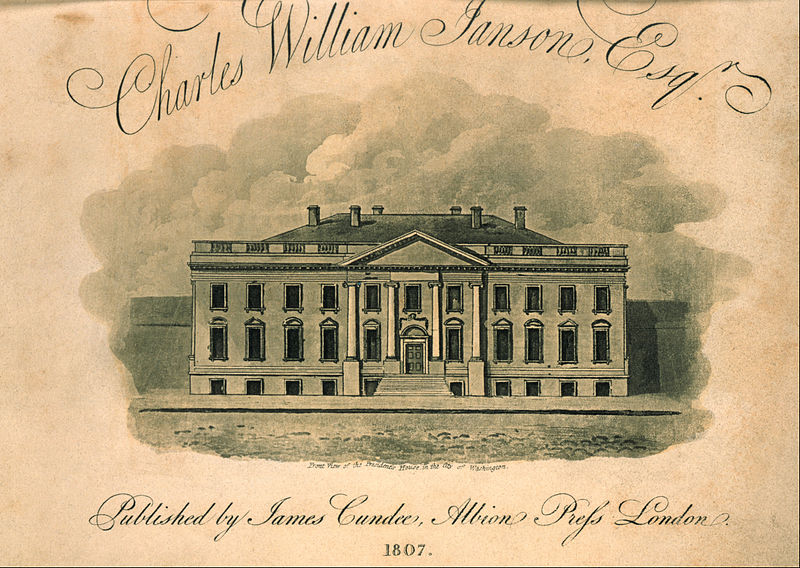 File:Front View of the President's House, in the City of Washington - Google Art Project.jpg