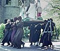 Furnes Procession des pénitents de la confrérie de la Sodalité(Scan diapo Agfacolor prises vers 1960 ) (2)