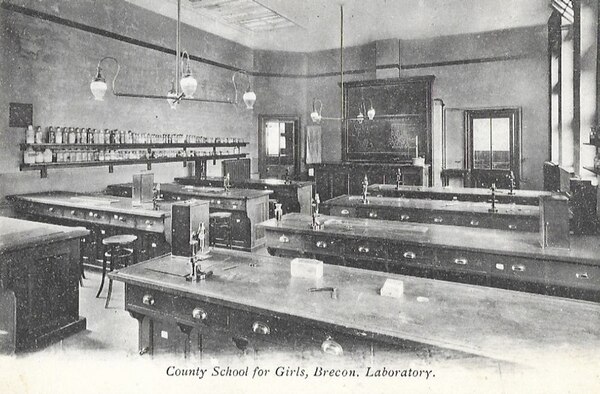 Laboratory, Brecon County School for Girls