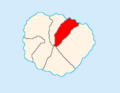 Map of La Gomera showing Hermigua