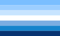 Eine weit verbreitete vincianische Flagge, wenn auch nicht so häufig wie die vincianische Flagge von 2019. Sie wurde Mitte der 2010er Jahre von Valentin Belyaev geschaffen, um schwule Männer zu repräsentieren.