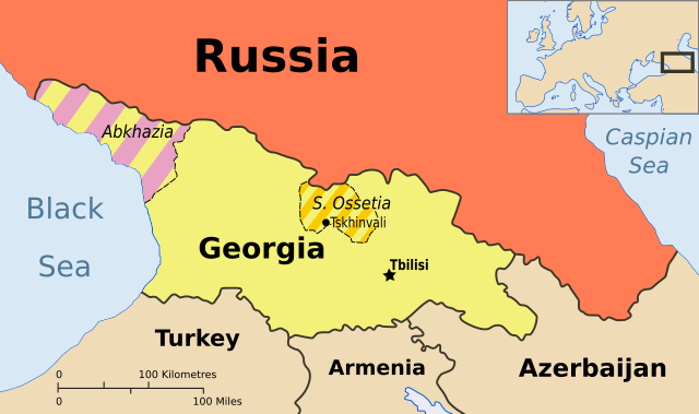 Description de l'image Georgia, Ossetia, Russia and Abkhazia (en).svg.
