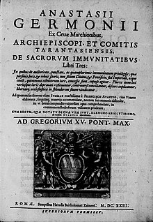 Germonio, Anastasio – De sacrorum immunitatibus, 1623 – BEIC 14140832.jpg