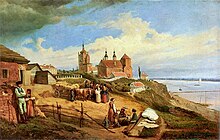 Płock in 1852, by Wojciech Gerson