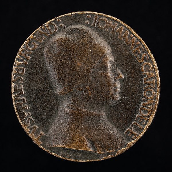 File:Giovanni Candida, Jean Carondelet, President of the Parliament of Burgundy 1479 (obverse), c. 1479, NGA 44731.jpg