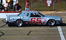 Jarrett's final Cup race at Pocono in 1983 GlennJarrettNASCARCar1983Pocono.jpg