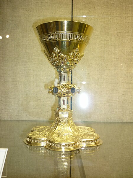 File:Gothic revival chalice in the treasury of the Cathedral of Trier.jpg