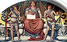 Detail from the mural "Government" by Elihu Vedder in the Library of Congress