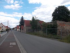 Elbstraße, the main street of Grödel
