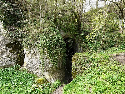 Zugangsbereich der Fundstätte