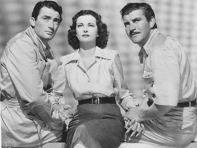 Gregory Peck, Joan Bennett and Preston in The Macomber Affair (1947)