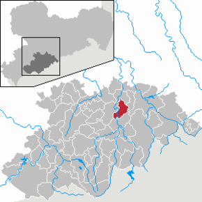 Poziția Großolbersdorf pe harta districtului Erzgebirgskreis