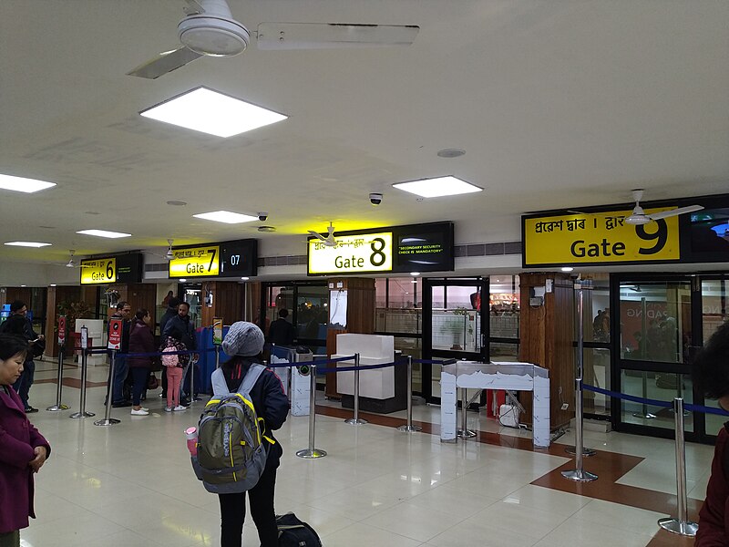 File:Guwahati Airport boarding gates.jpg