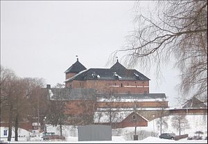 Häme Castle in winter