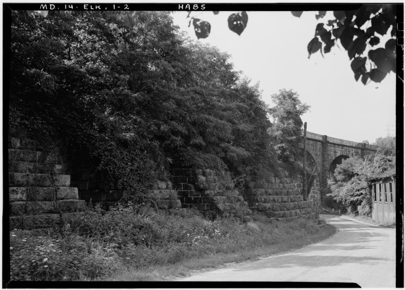File:Historic American Buildings Survey E. H. Pickering, Photographer August 1936 - Baltimore and Ohio Railroad, Thomas Bridge, Spanning Patapsco River at main line of BandO Railroad, HABS MD,14-ELK,1-2.tif