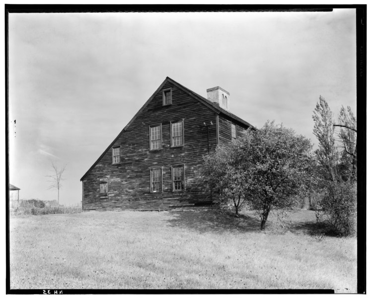 File:Historical American Buildings Survey L. C. Durette, Photographer Oct. 18, 1936. VIEW FROM SOUTH WEST - Colonel Paul Wentworth House, Dover Street (moved to MA, Dover), Dover, HABS NH,9-SALFA,1-14.tif