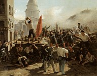 Орас Верне. Барикада на вулиці Суффло в Парижі 24 червня 1848 року, Епізод Фрацузької революції 1848 р.