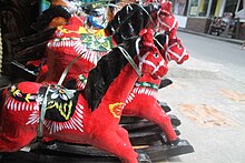 The taka is a type of paper mache art native to Paete in the Philippines. Horse taka.jpg