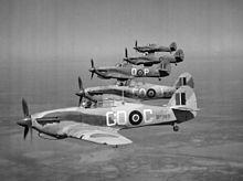 94 Sqn Hurricane IICs over Egypt, in 1942.