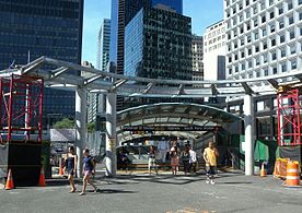 Entrance constructed for new station