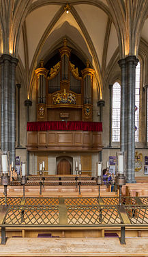 Interior of Temple Church, London - Organ