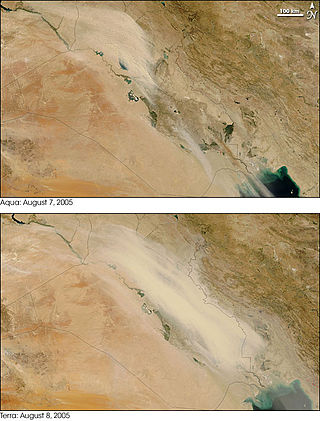 <span class="mw-page-title-main">Shamal (wind)</span> Northwesterly wind blowing over Iraq and the Persian Gulf state