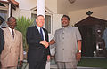 Rumsfeld with Ismail Omar Guelleh, original version