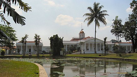 The presidential palace in Bogor.
