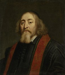 Jan Amos Comenius (Komensky) (1592-1670). Tsjechisch humanist en pedagoog. Als voorganger van de Moravische of Boheemse Broedergemeente verdreven en sedert 1656 gevestigd te Amsterdam Rijksmuseum SK-A-2161.jpeg