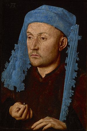 Porträt eines Mannes mit blauem Chaperon (Jan van Eyck)